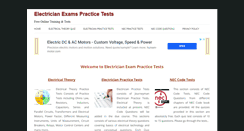 Desktop Screenshot of electricianexampracticetests.com