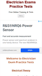 Mobile Screenshot of electricianexampracticetests.com