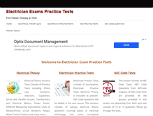 Tablet Screenshot of electricianexampracticetests.com